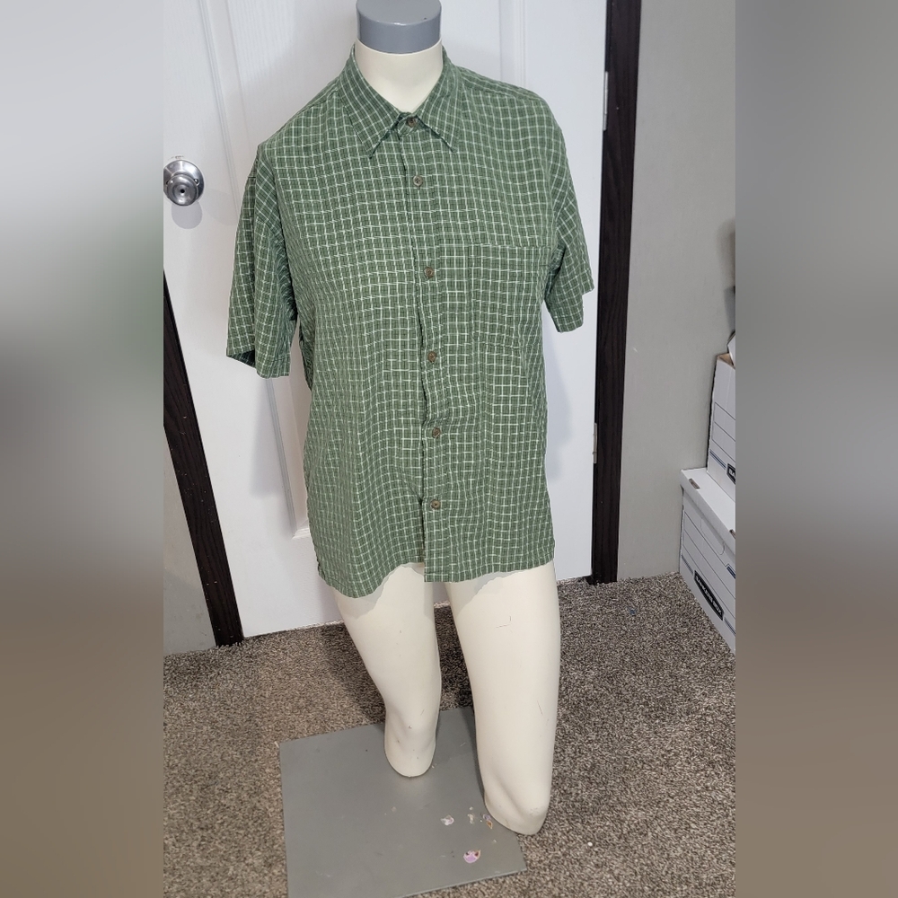 Green Checkered Men's Shirt